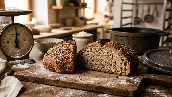 Rustikales Dinkel-Saatenbrot (68% Hydratation)